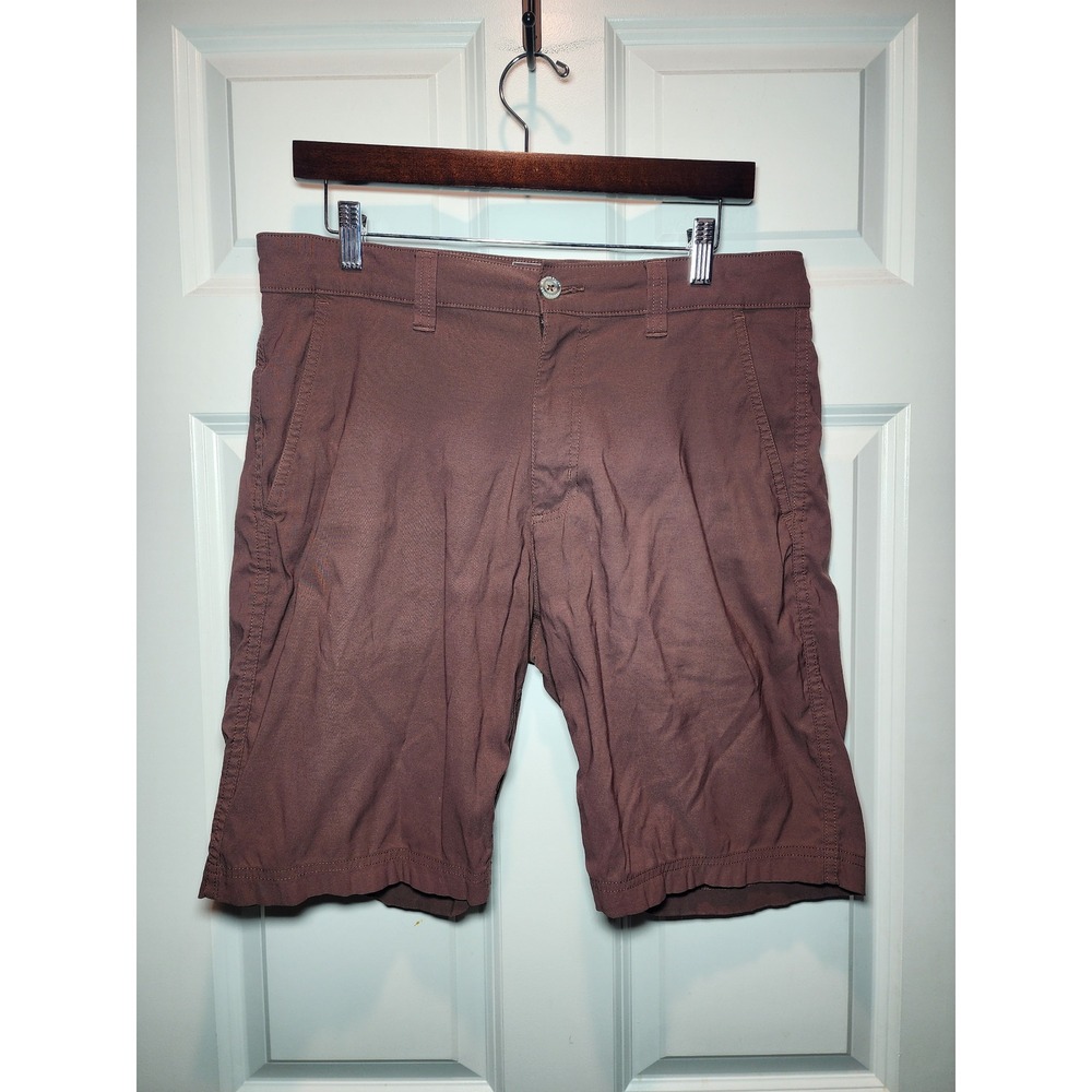 Eddie Bauer Travex Mens Brown Performance Travel Hiking Shorts Size 33